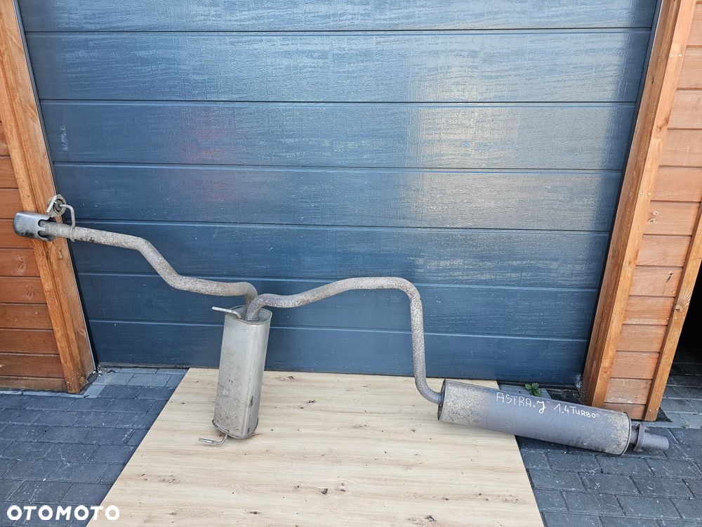 WYDECH TŁUMIK ŚRODKOWY KOŃCOWY OPEL ASTRA J KOMBI 1.4 TURBO