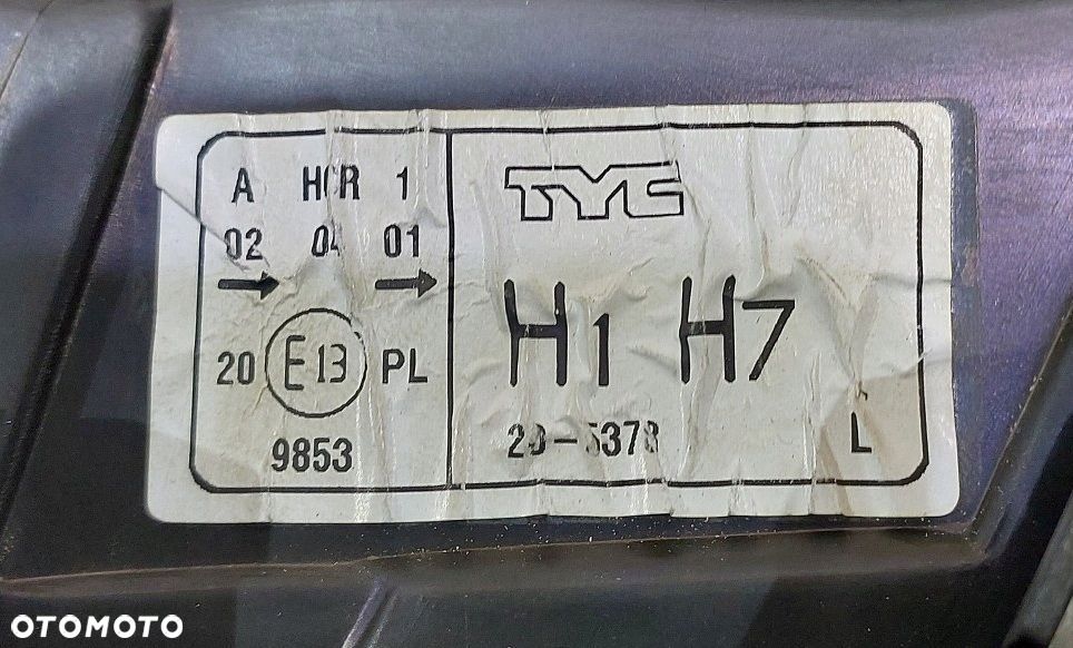 LAMPA REFLEKTOR PRZÓD LEWY AUDI A6 C5 97-01r. 20-5378 - 7