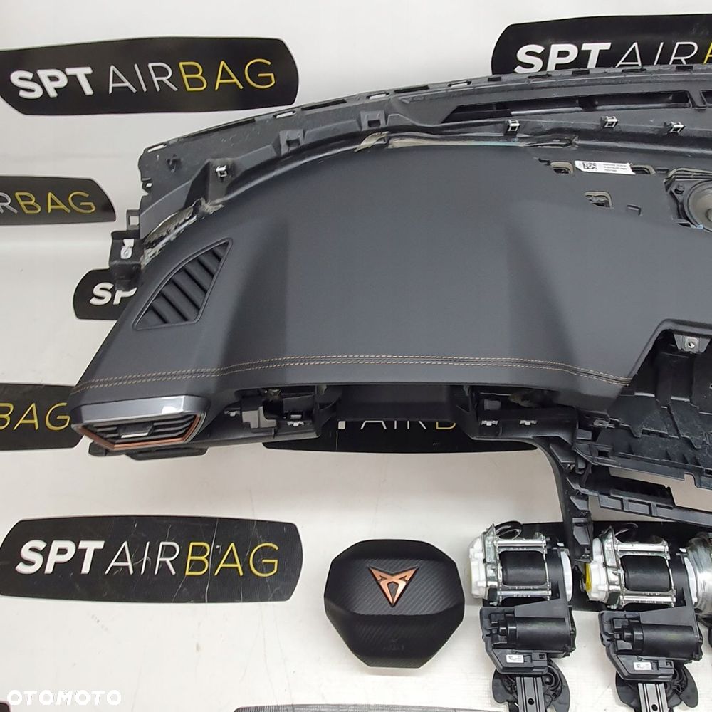 CUPRA FORMENTOR DESKA ROZDZIELCZA KONSOLA KOKPIT PULPIT PODUSZKI AIRBAG AIR BAG PASY KIT SET - 2