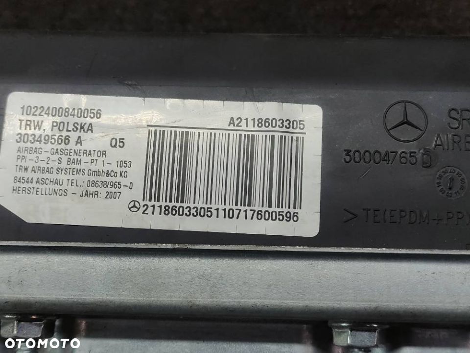 ZESTAW POSTRZAŁOWY MERCEDES W211 E200 2118701185 - 2