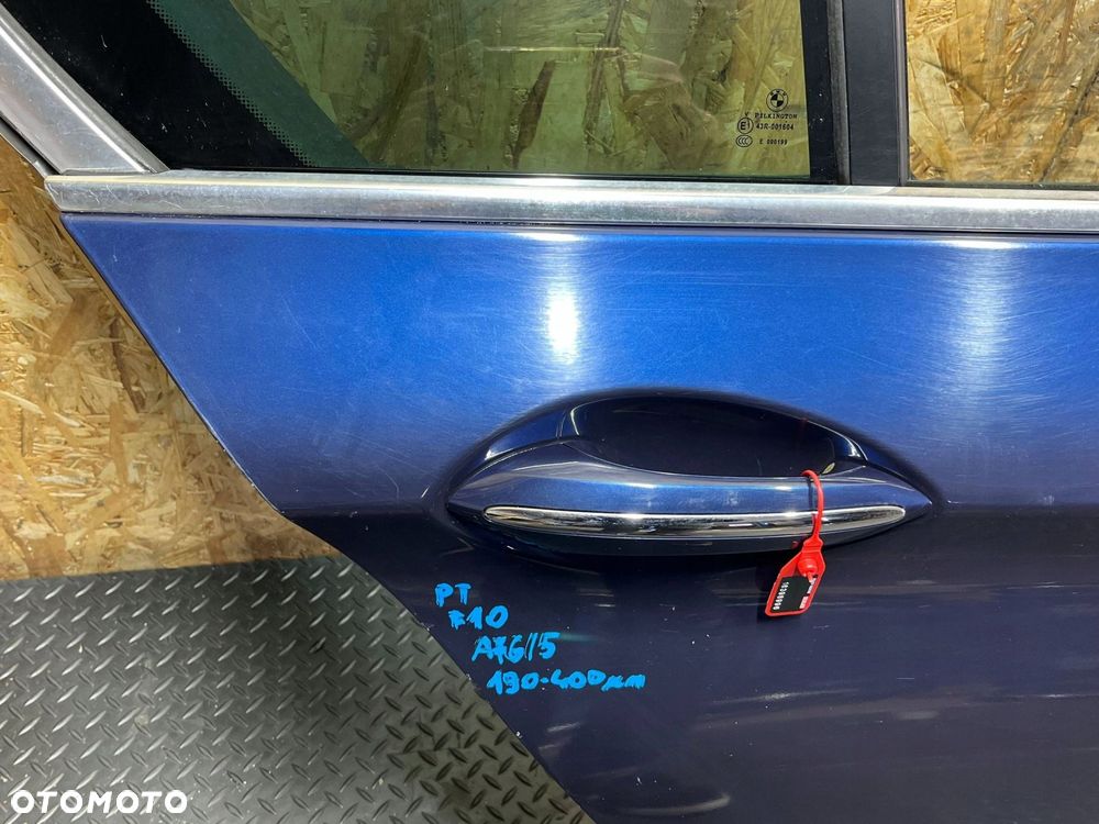 bmw 5 f10 f11 2014 tył strona prawa drzwi tylne a76/5 tiefseeblau - 4