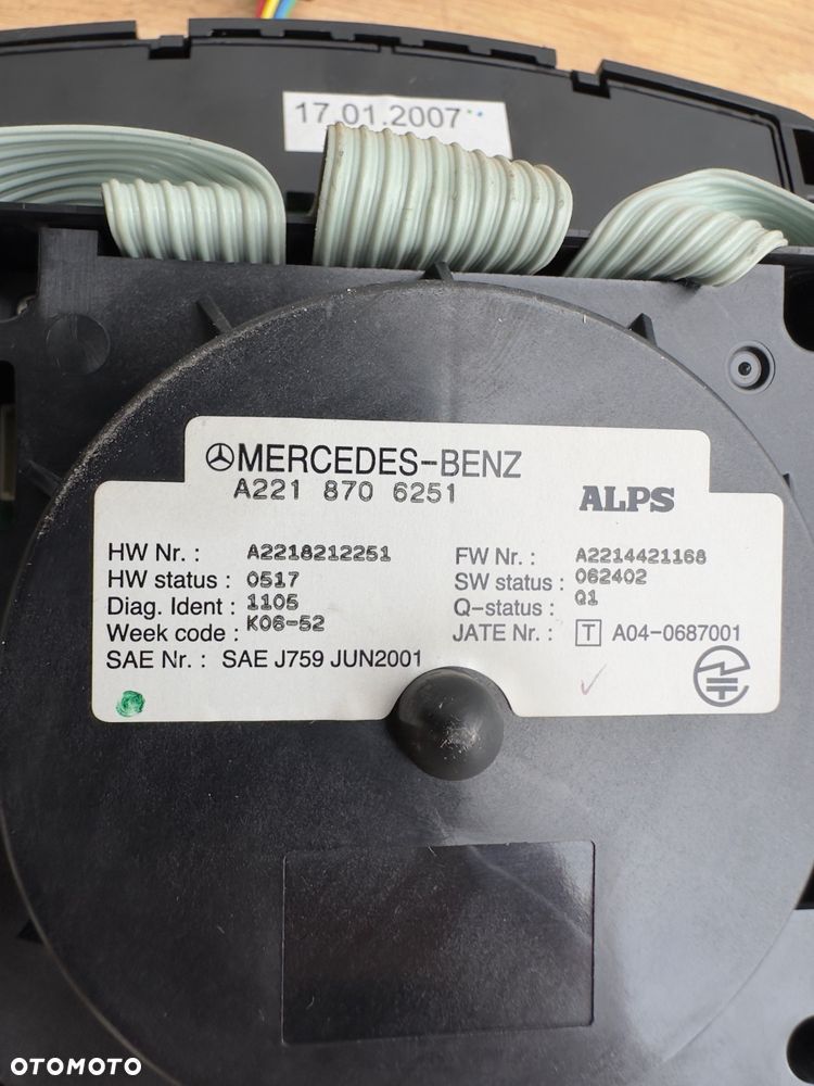 mercedes s 221 cl 216 panel mmi telefon - 6