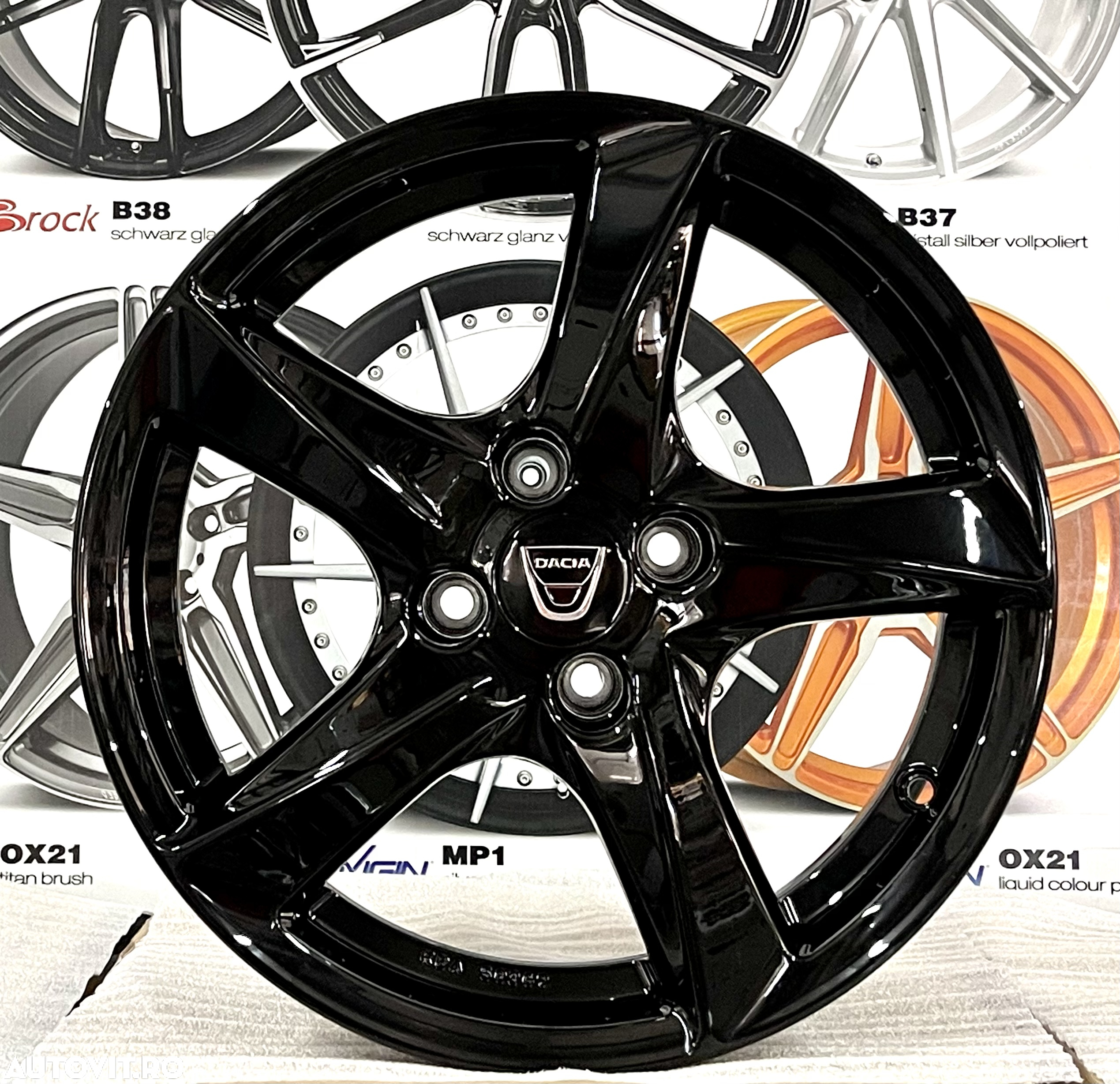 Jante Dacia Logan, Jogger,  Sandero, Stepway , Doker, 16 inch, noi - 3