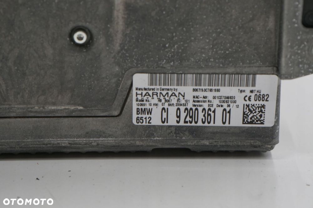 BMW 5 F10 F11 12R RADIO CD NAWIGACJA 9290361 - 2