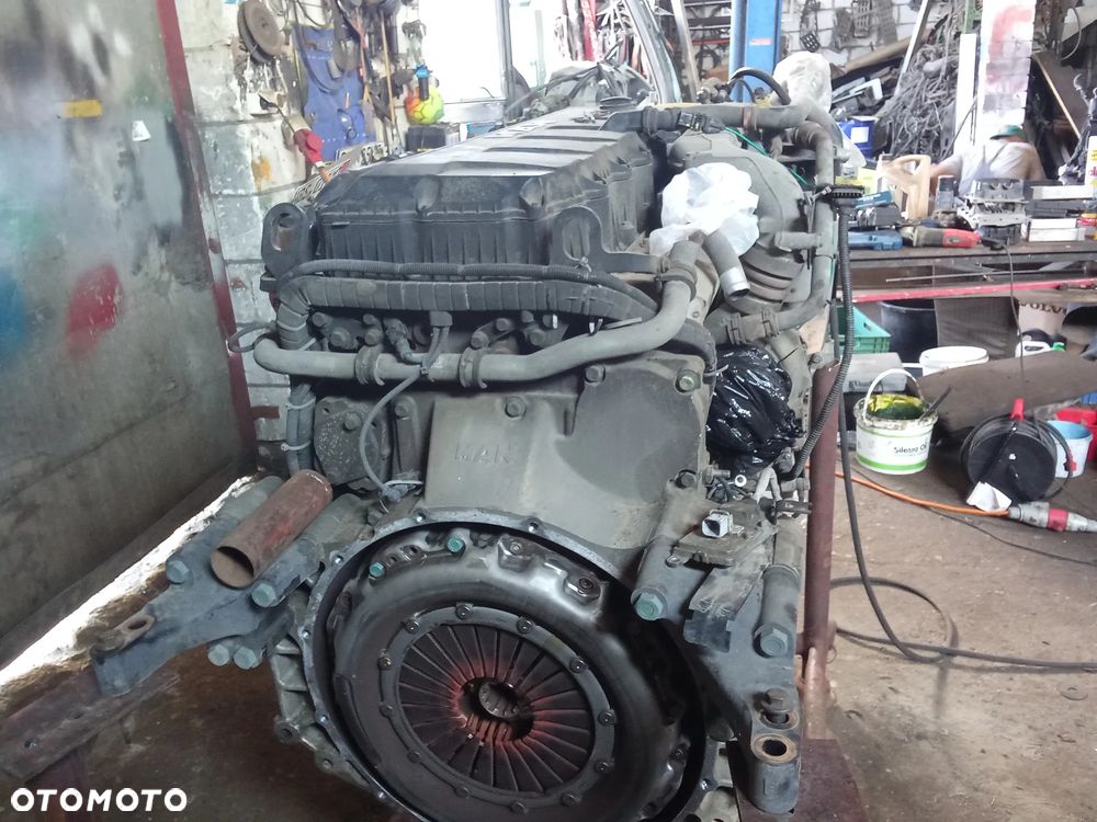 Silnik kompletny Man tgs D1556 9Litrowy uszkodzona miska olejowa - 3