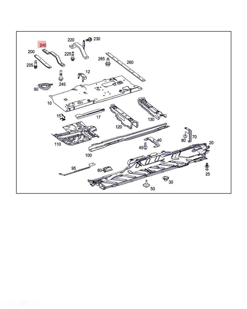MERCEDES-BENZ E 63AMG 4MATIC A2056107001ROZPÓRKA WSPORNIK - 2