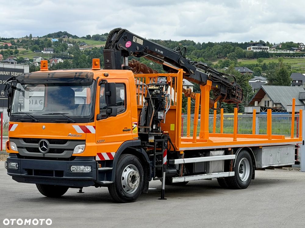 Mercedes-Benz ATEGO 1324 * SKRZYNIA 6,35 m + HIAB 144 B - DUO + WIERTNICA - 6