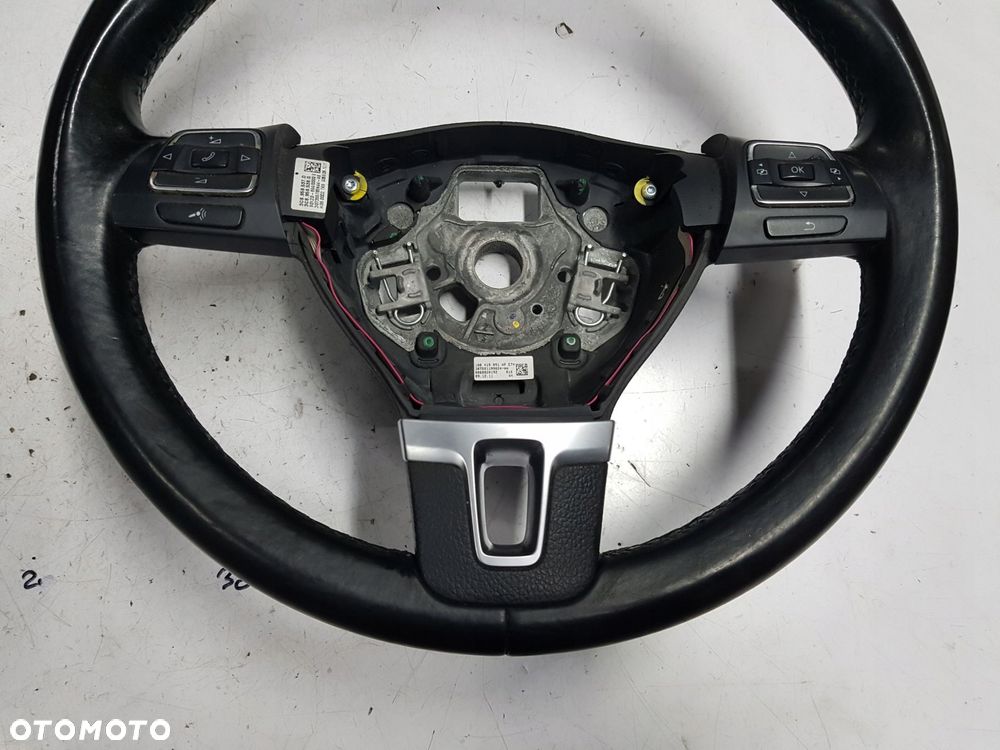 VW GOLF VI 08-13r PASSAT B7 KIEROWNICA SKÓRZANA 1Q0419091AP - 5