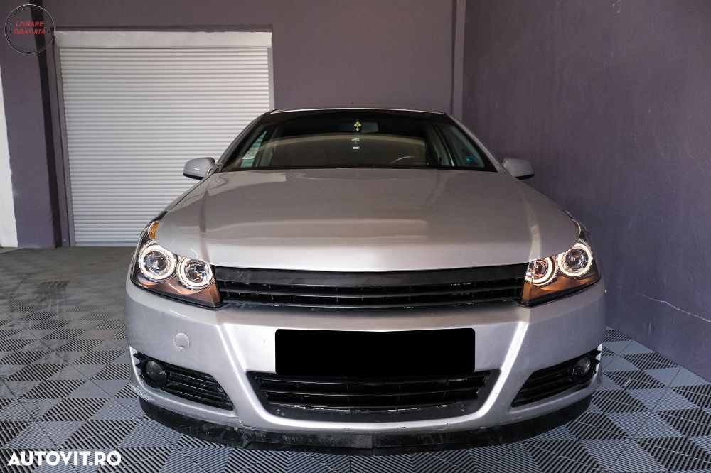 Faruri Opel Astra H (03.2004-2009) Angel Eyes Negru- livrare gratuita - 18