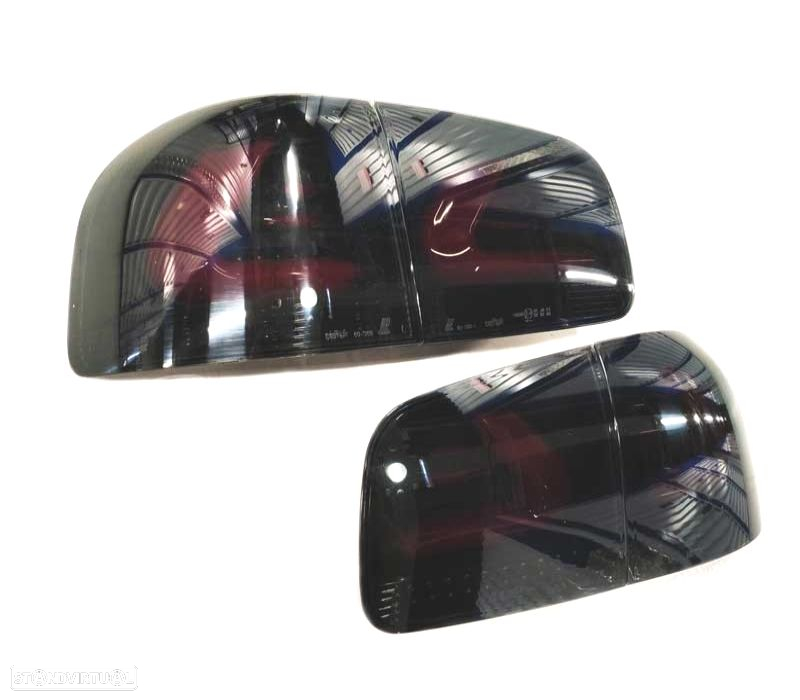 FAROLINS LED PARA VOLKSWAGEN VW TOUAREG I 7L 02-10 CARDNA PRETO FUMADO - 5