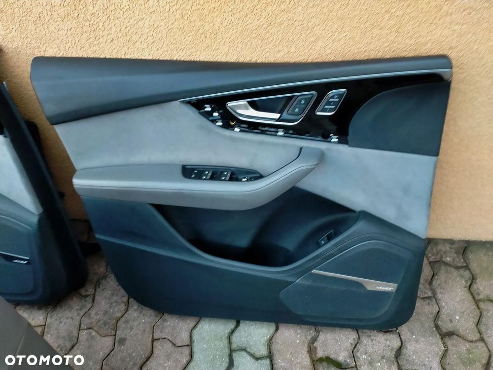 AUDI Q7 4M S-LINE / FOTEL FOTELE KANAPA BOCZKI TAPICERKA 5 OSOBOWA ISOFIX - 12