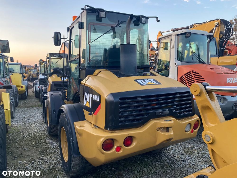 Caterpillar CAT 908H, BEZ DPF-A, ŁYŻKA OTWIERANA + WIDŁY, z NIEMIEC, SUPER STAN, - 4