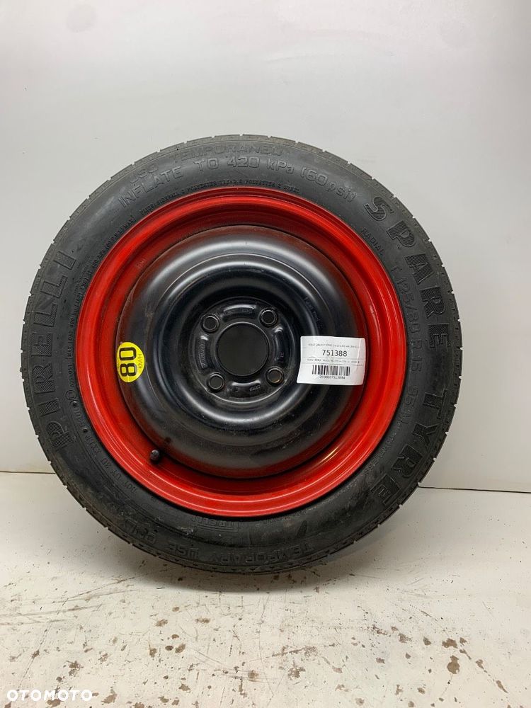 KOŁO DOJAZDOWE 15 125/80 4X108 63,3 - 200.00 PLN - FORD - 1