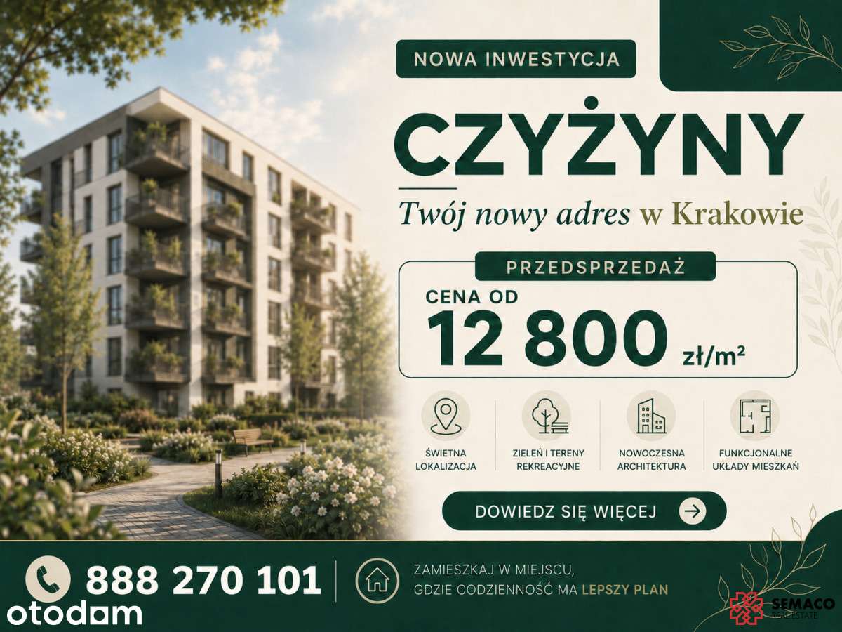 Przedsprzedaż| 4-pok mieszkanie| 101.6 m²| Czyżyny