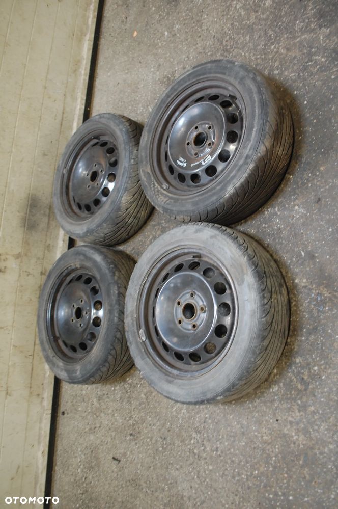 KOŁA FELGI STALOWE + OPONY LETNIE 5X112 205/55R16 ET48 6.5J SEAT LEON II AUDI A3 8P VW SKODA - 1