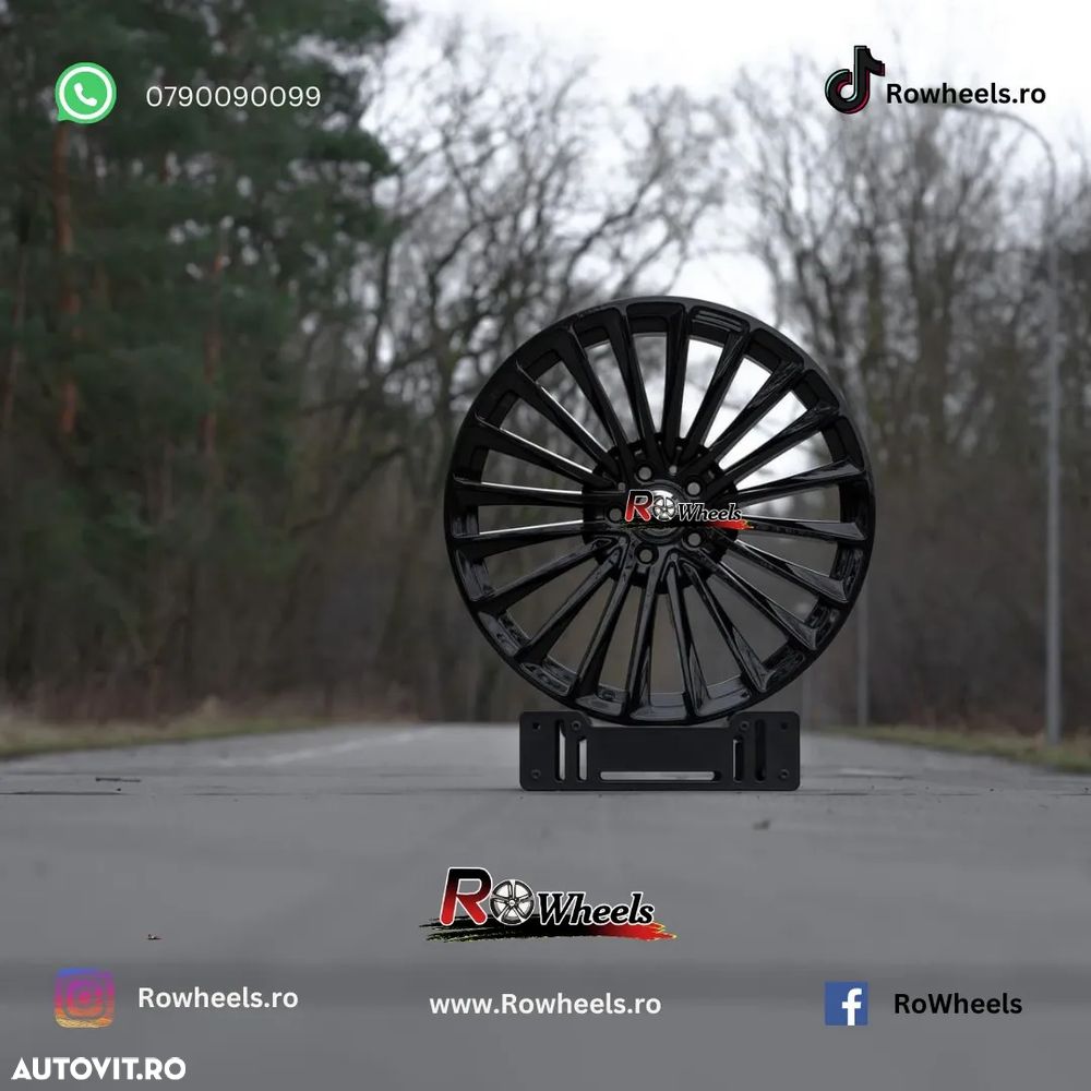 Jante Roti Mercedes 20 R20 Model spitat Negru R20 W222 W221 W212 W204 W205 CLS W212 W222 W213 GLE GLC W223 W214 - 3