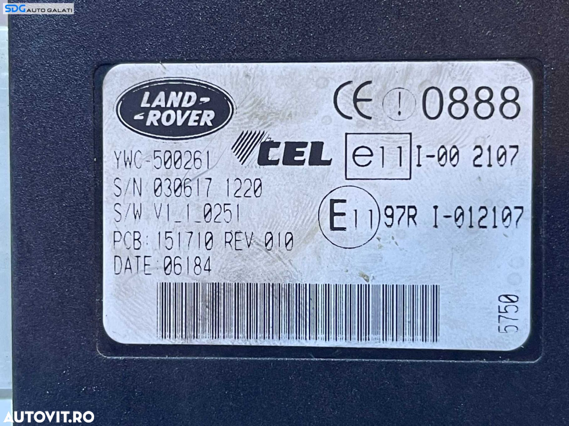Unitate Modul Alarma Imobilizator Land Rover Freelander 1998 - 2006 Cod YWC-500261 [M4369] - 2