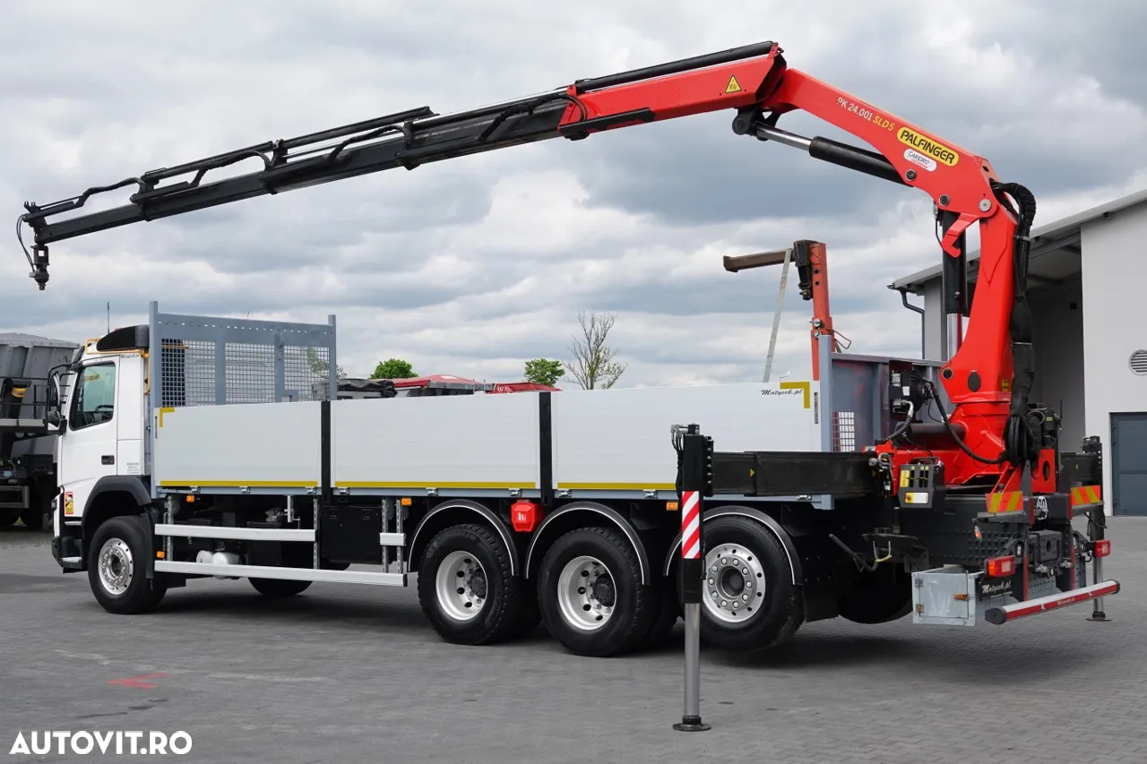 Volvo FMX 460 / 8X4 / TRIDEM /  7.75 M TRANSMISIE / HDS PALFINGER PK 24.001 / PILOT / PRELUNGIE -12.5M / AXIE LIFTATOR / EURO 6 / IMPORTAT - 2
