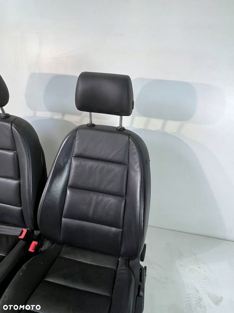 Fotele / Kanapa / Komplet CZARNA SKÓRA GRZANE Audi A6 S6 C6 4F 2010 - 3