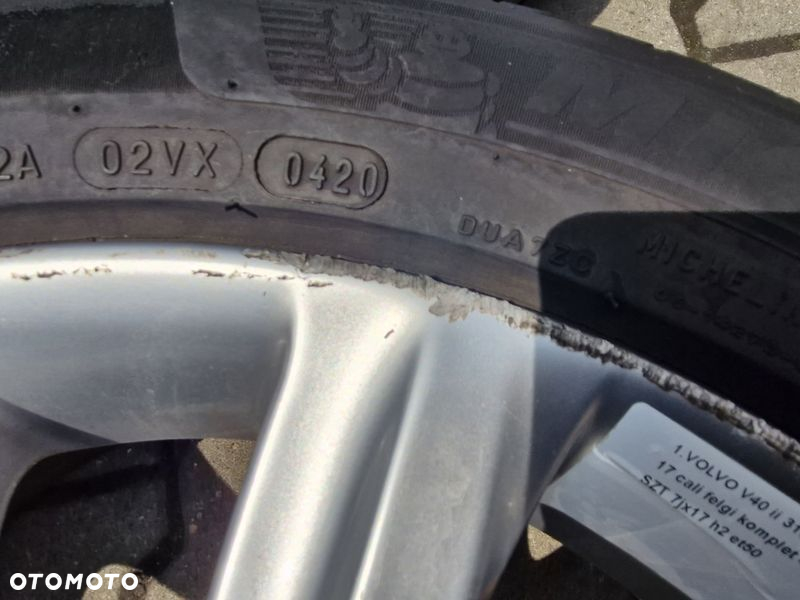 VOLVO V40 2 II FELGI ALUMINIOWE ALUFELGI 17" CALI 7JX17H2 ET50 5x108 31317286 - 7