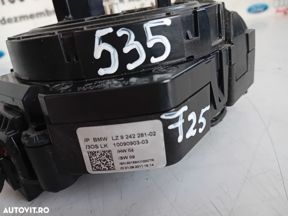 Spira Spirala Volan Airbag SZL Maneta Semnalizare/Stergatoare Bmw X3 F25 Cod 9242281 Motor N47 N57 - 8