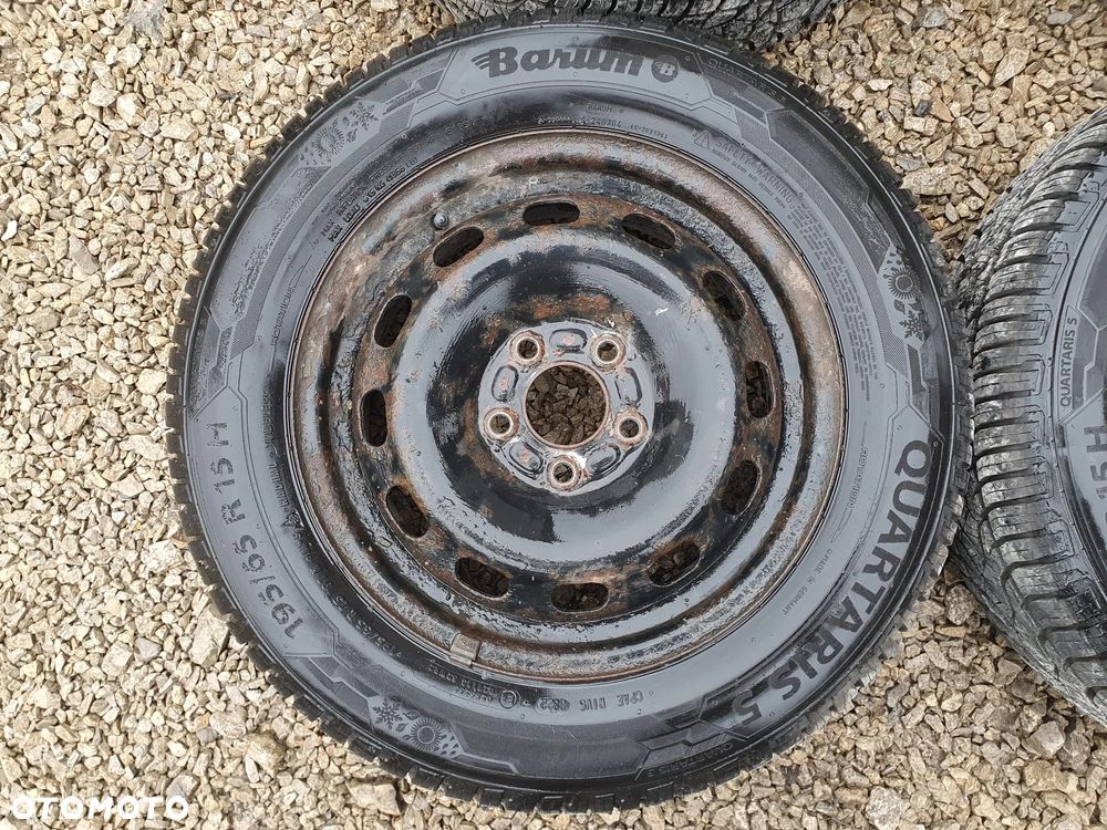 FORD 4X KOŁA FELGI R15 5x108 63,4mm OPONY 195/65/R15 7.5mm 2020r CAŁOROCZNE CAŁOSEZONOWE JAK NOWE 4x BARUM QUARTARIS 5 FOCUS FIESTA FUSION - 3