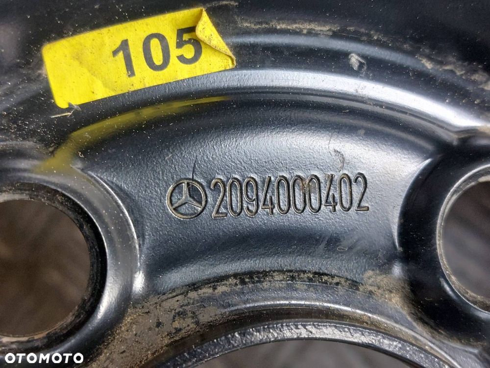 DOJAZDÓWKA 5x112 3,5Jx16 ET17 FI66,6 125/90R16 MERCEDES W209 2094000402 - 2