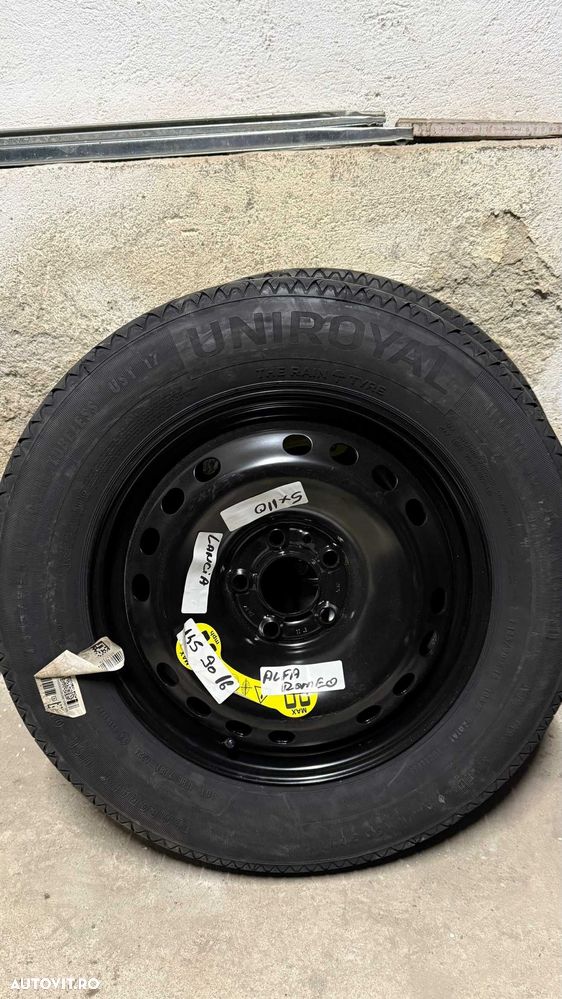 Rezerva Slim Alfa Giulia giulietta Romeo Fiat 500x 145 90 16 5x110 noi - 1