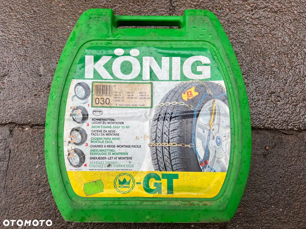 ŁAŃCUCHY ŚNIEGOWE R13 NA OPONY KÖNIG GT030 PARA ŁAŃCUCHÓW - 1