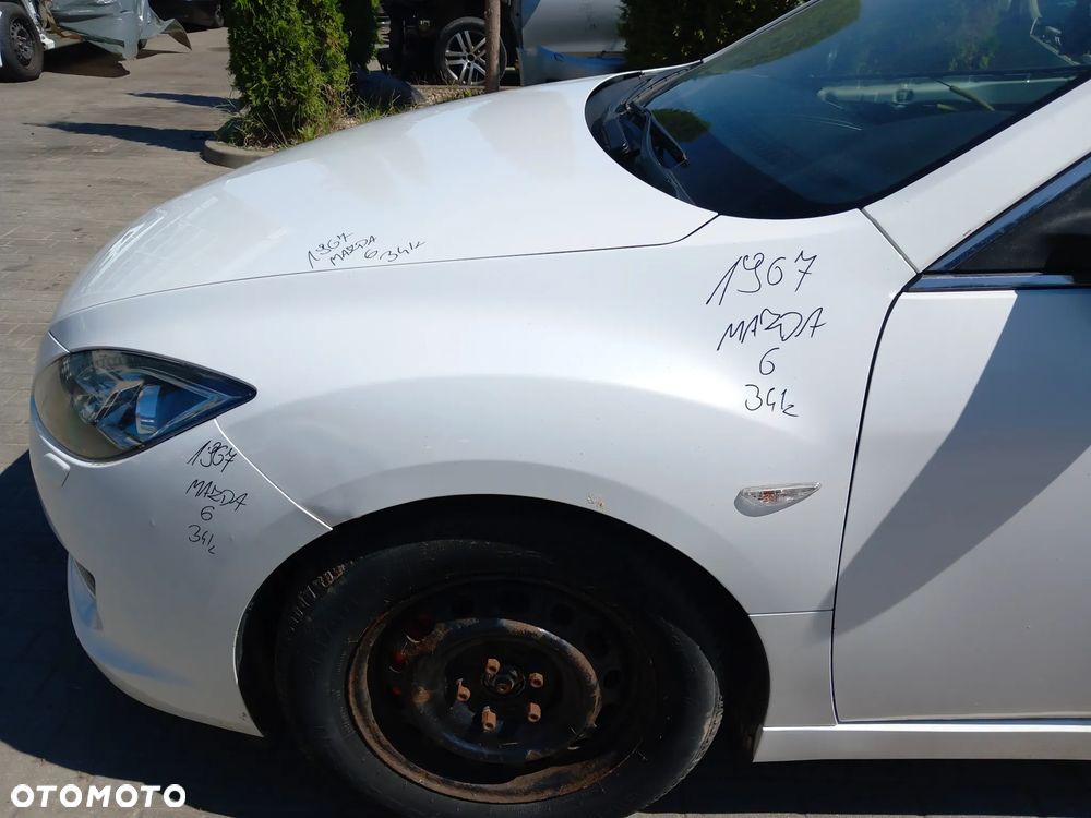 MAZDA 6 GH BŁOTNIK LEWY PRZEDNI LEWY PRZÓD KOLOR: 34K