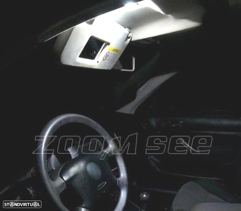 KIT COMPLETO DE 15 LAMPADAS LED INTERIOR PARA VOLKSWAGEN VW GOLF 4 MK4 JETTA GTI 99-05 - 3