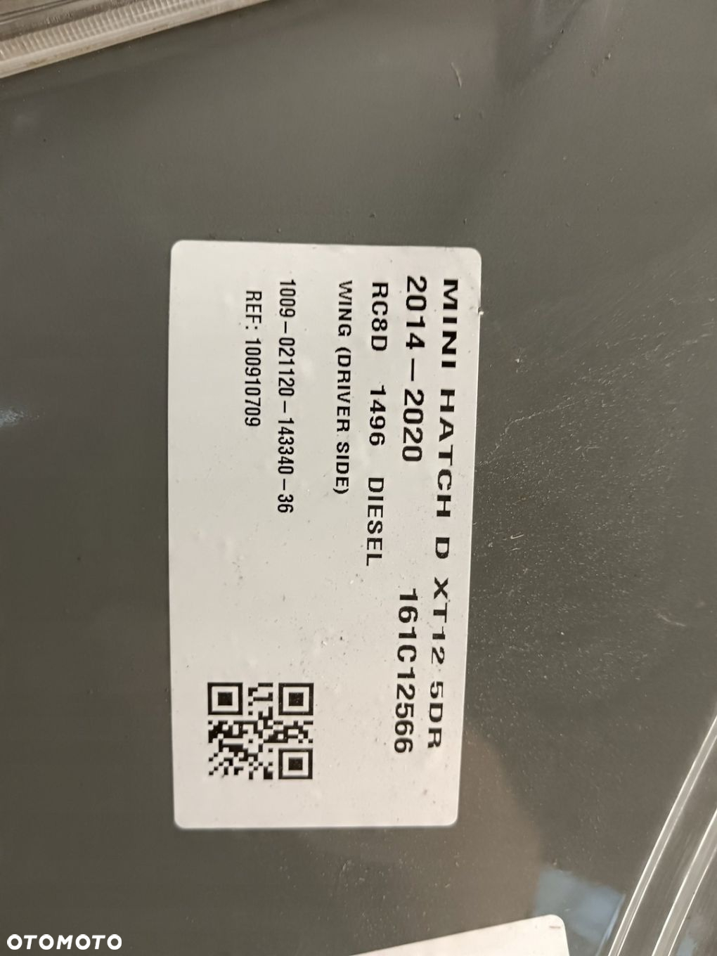 BŁOTNIK PRAWY PRZEDNI MINI COOPER ONE F55 F56 F57 - 3