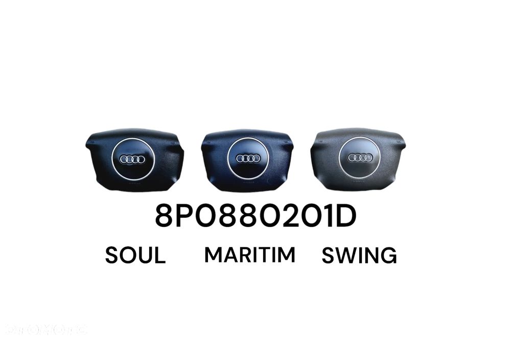 PODUSZKA AIRBAG KIEROWCY AUDI A3 8P | A4 B6 | A6 C5 8P0880201D | 8P0880201J - 2