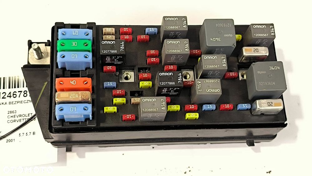 Skrzynka bezpieczników / Komplet 10443148 Chevrolet Corvette C5 Coupe 2003r. Z06 Benzyna 5,7 B - 1