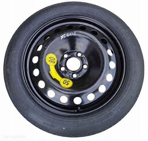VOLVO XC60 1 I 08-13 KOŁO ZAPASOWE DOJAZDOWE 17" CONTINENTAL 31302356 - 1