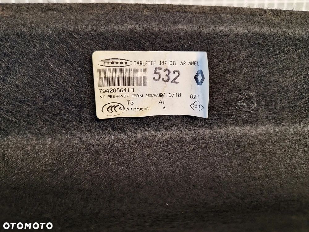 polka bagaznika renault captur I 1 2013-2019  794205641r orginal demontaz - 3