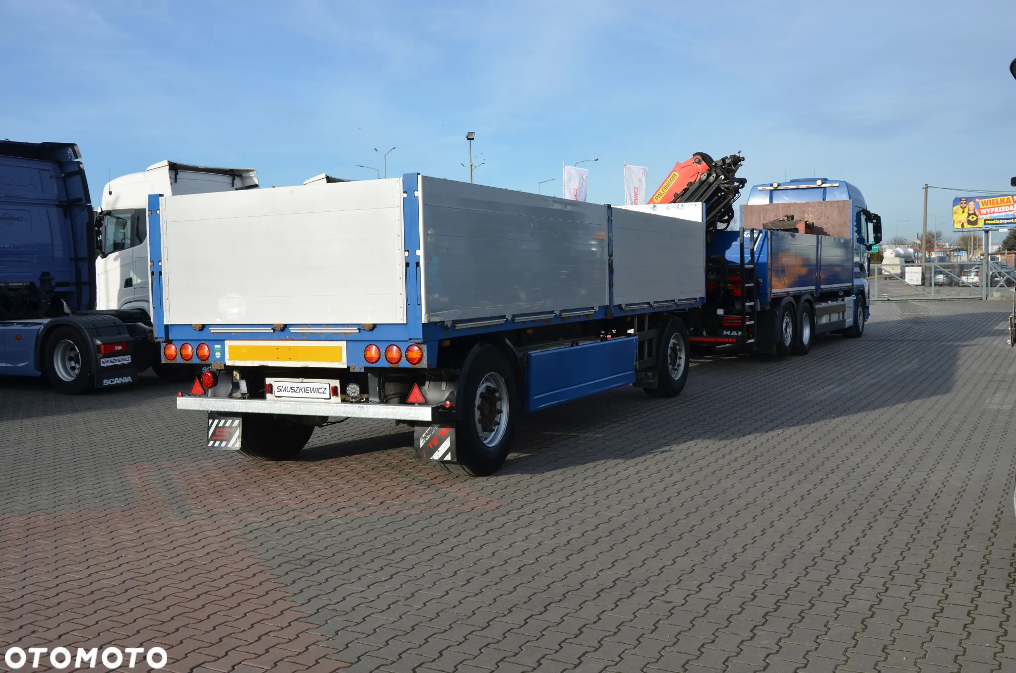 MAN TGX 26.500 6x2 HDS ZETKA PALFINGER KLIMA P. OŚ POD. I SKRĘTNA FULL AIR SKÓRY NAVI DE 5659 + PRZYCZEPA - 3