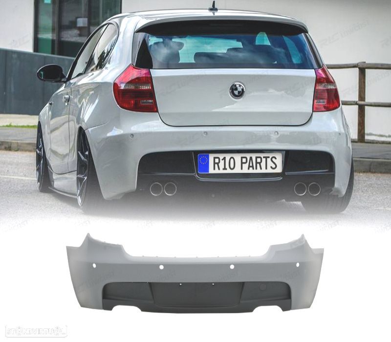 PARA-CHOQUES TRASEIRO BMW E81 E87 04-11 LOOK M PDC - 1