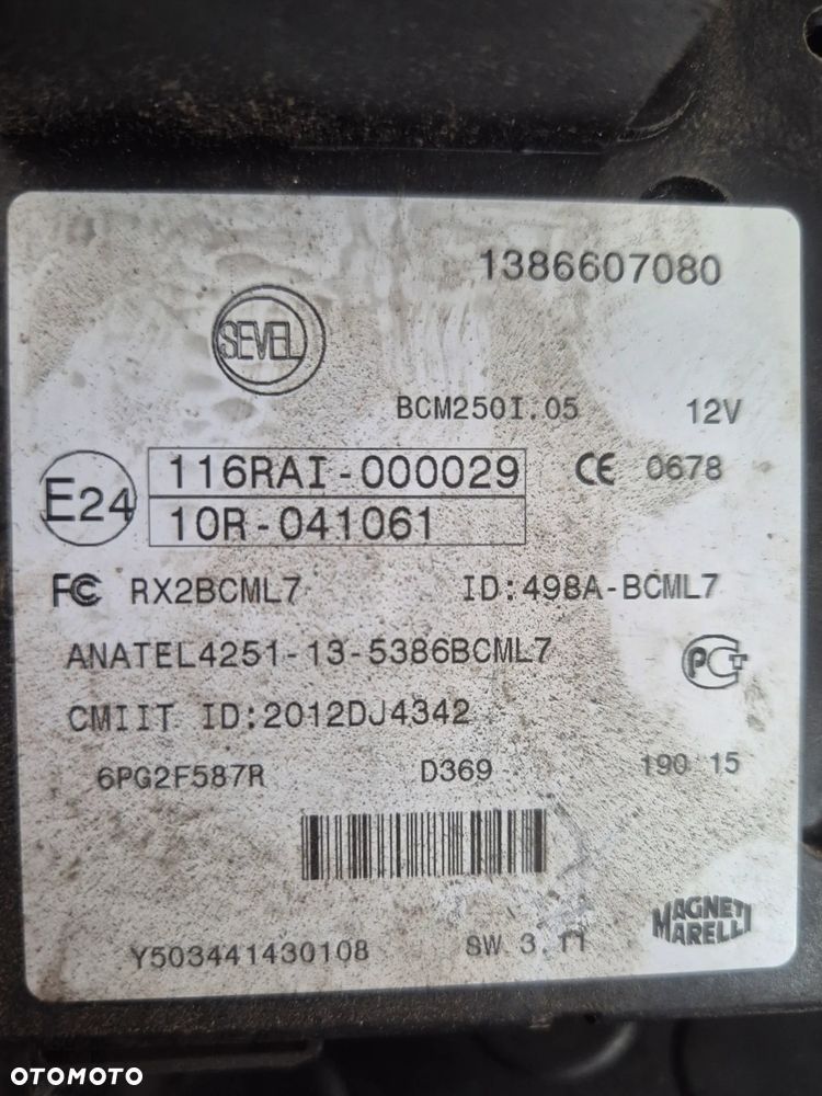 ZESTAW STARTOWY KOMPUTER BSI STACYJKA DUCATO JUMPER BOXER LIFT 2.2 HDI EURO 5 14r.+ - 3