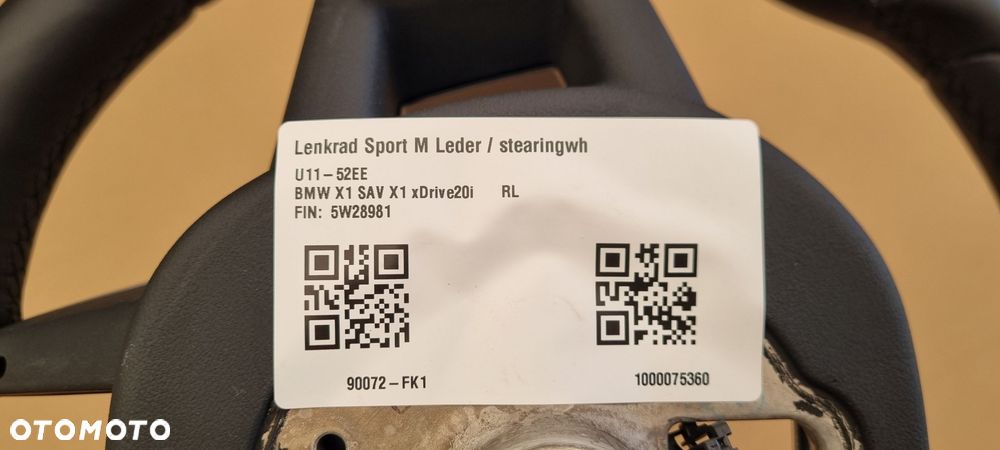 BMW X1 U11 M-PAKIET 2022- Kierownica Skóra Łopatki BOOST Oryginał - 13