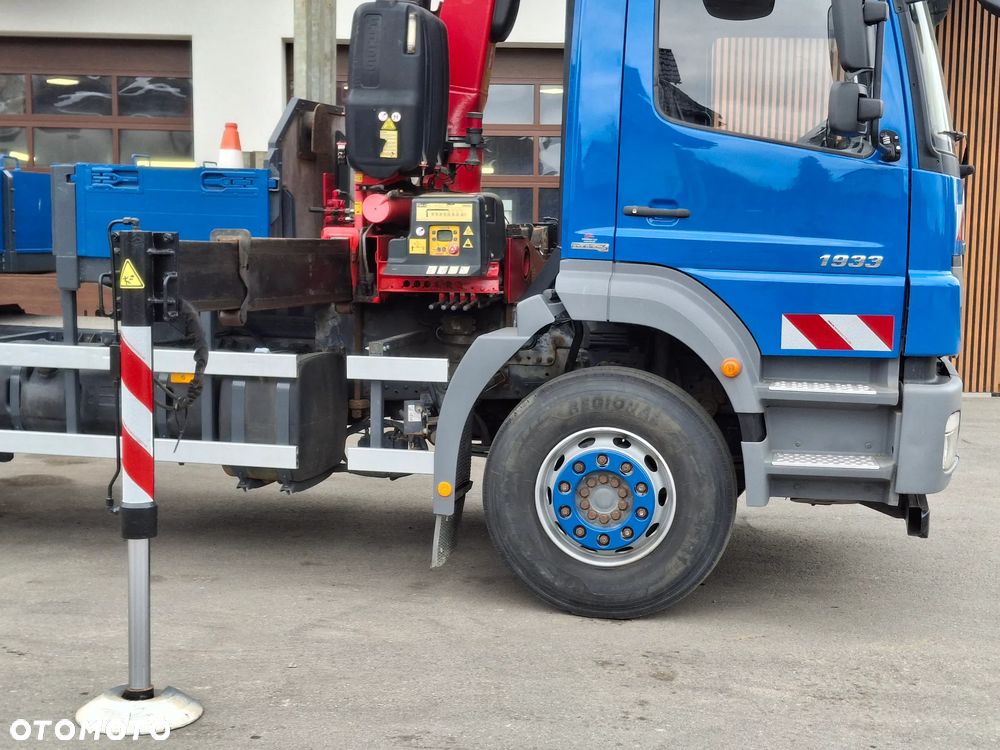 Mercedes-Benz Axor 1933 HDS FASSI F135 17 Metrów Wysięgu Żuraw Skrzynia Siodło Zawieszenie Resor 2010r Przyczepa Łączna Długość Ładunku 11 Metrów Transport Ładunków Dłużycowych Do Zbrojenia Do Budowlanki - 28