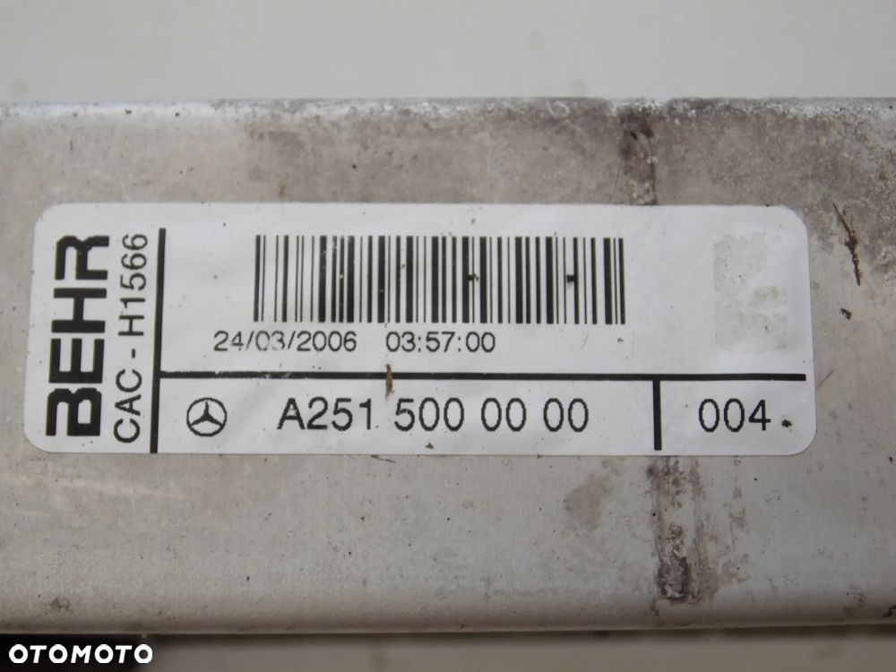 CHŁODNICA INTERCOOLER MERCEDES R W251 3.2CDI ORYGINAŁ - 6