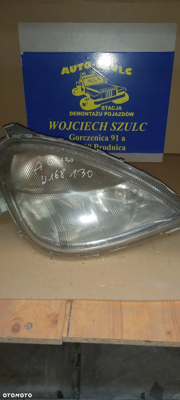 Lampa przód przednia prawa Mercedes A-klasa W168