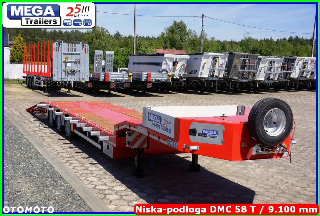 Mega Niskopodwozie 3 osie, 58 T DMC, dł. 910 cm, oś skrętna !!! - 20