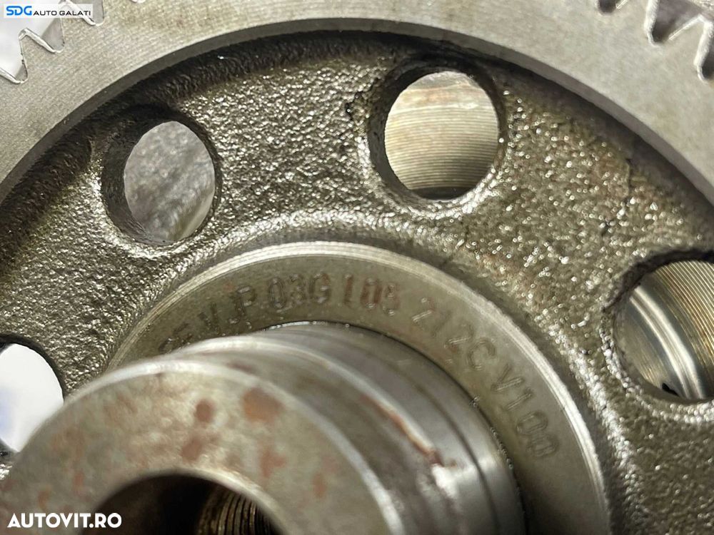 Pinion Fulie Roata Dintata Vibrochen Arbore Cotit Volkswagen Passat B5.5 2.0 TDI BHW 2001 - 2005 Cod 03G105212C [B2975] - 3