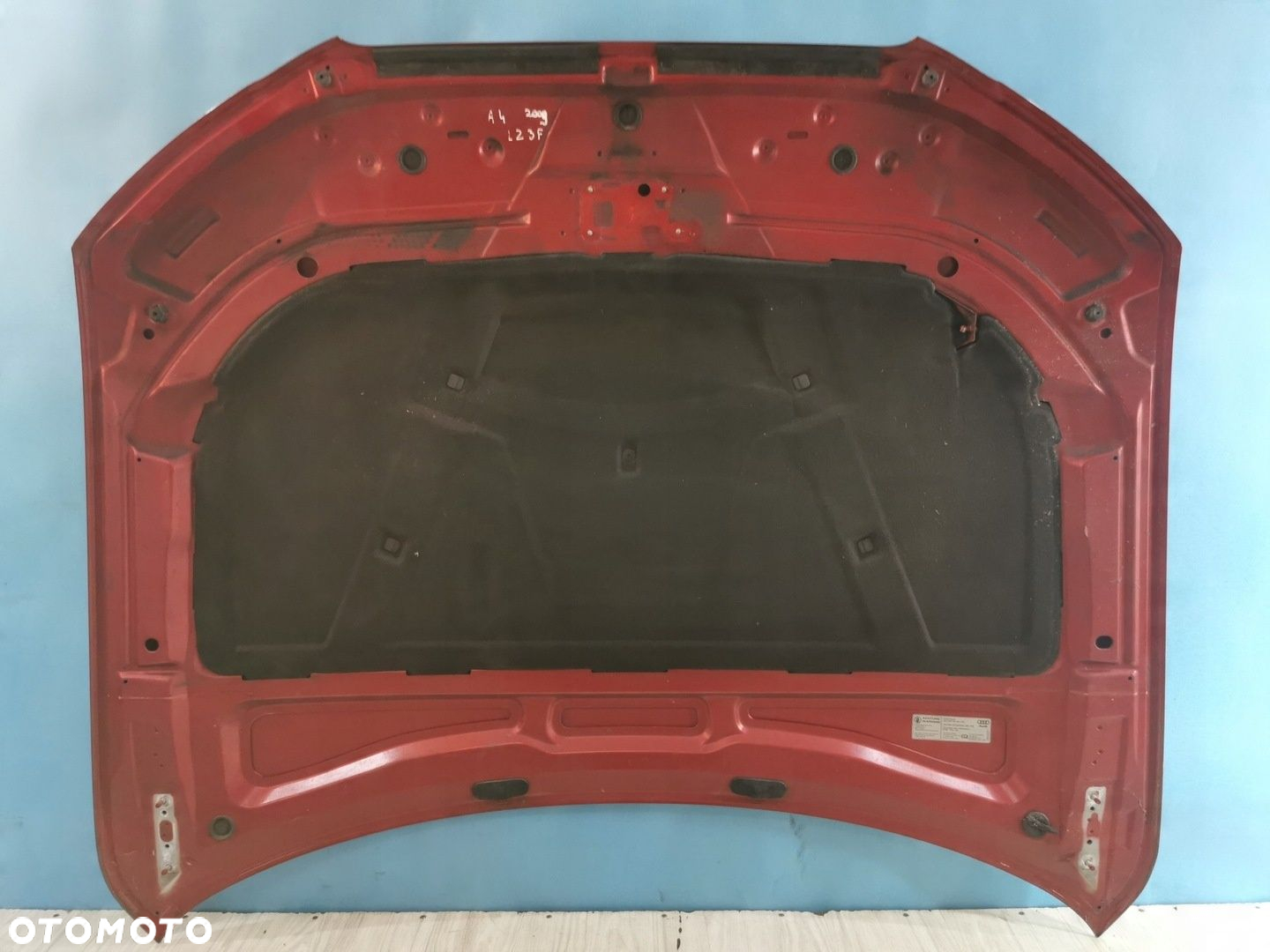 Audi A4 B8 8K 07/11 maska pokrywa klapa przód wygłuszenie LZ3F - 7