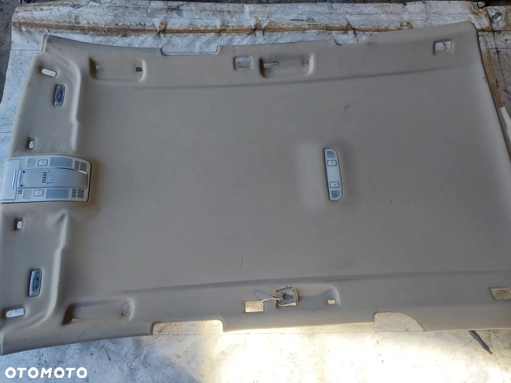 Podsufitka dach jasna beż beżowa Audi A6 C6 Avant Kombi s-line osłona słupka słupków przysłonki lampka kabiny KOMPLET - 2