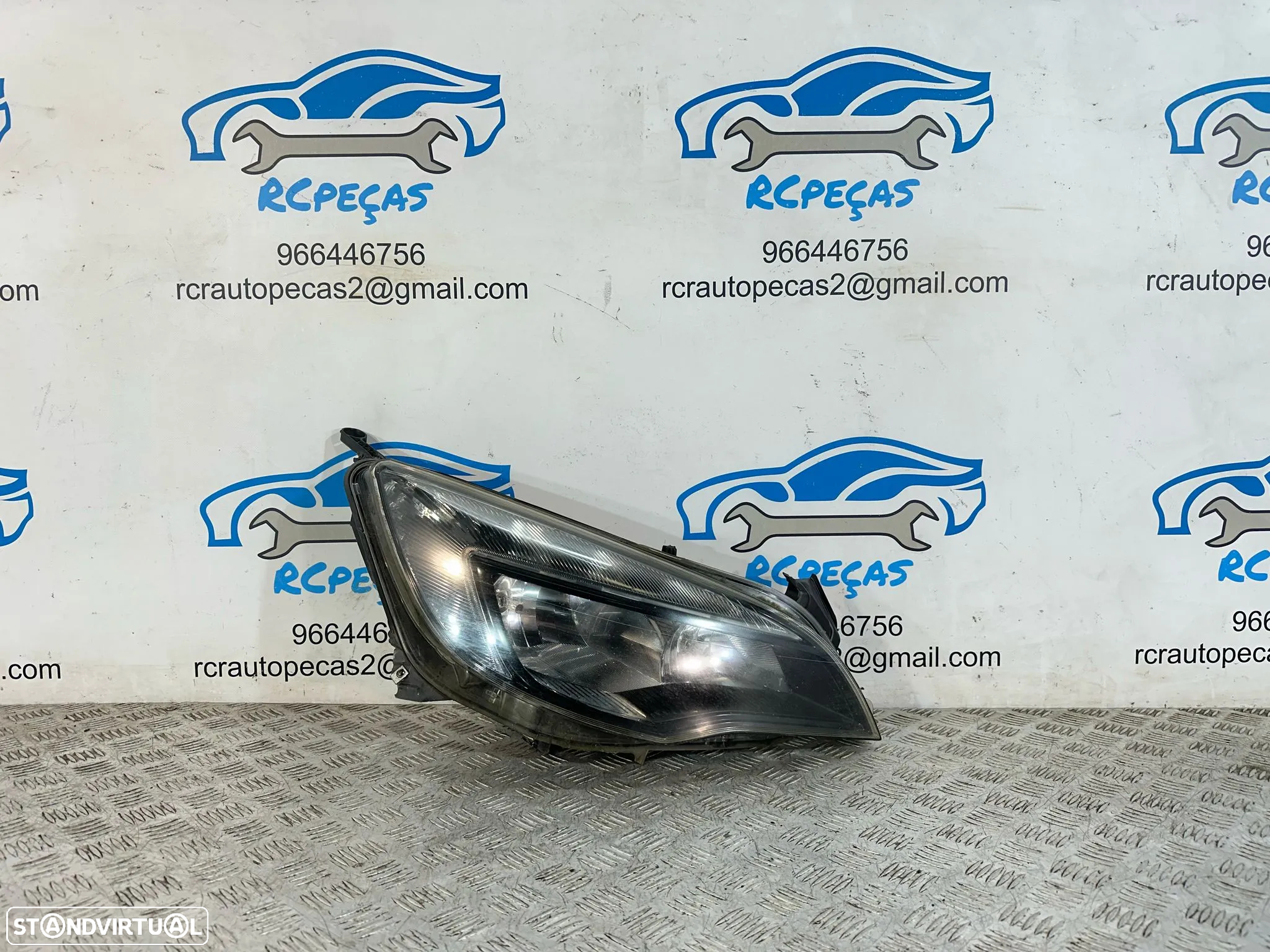 .Conjunto Oticas Farois Frontal Frente Esquerda Direita Halogenio Original GM Opel Astra J 1LG010011-17 1LG010011-18 - 5