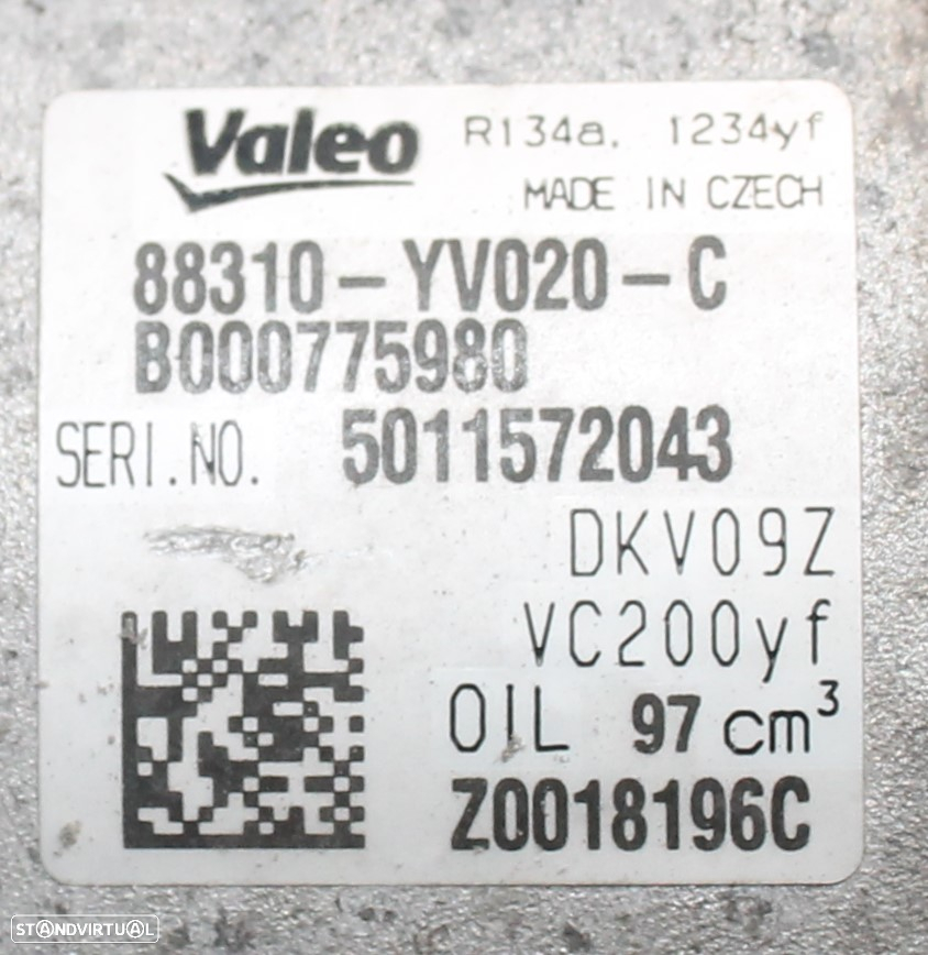 COMPRESSOR DE AR CONDICIONADO PEUGEOT 208 - 4