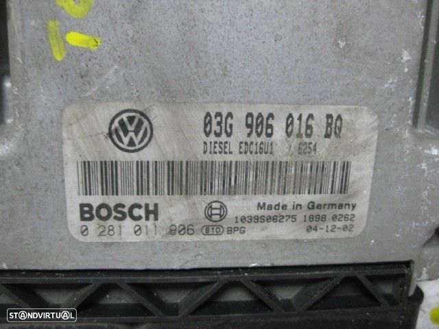 CENTRALINA MOTOR UCE VOLKSWAGEN TOURAN 2005 -0281011906 - 6